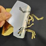 Personalized Metallic Heat Transfer Gold Foil Branding Logo Heat Transfer Label