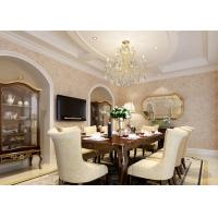 Buy cheap Classic Style Vinyl Golden Damask Pattern Wallpaper / WallCoverings Retro product