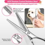 6 In 1 Stainless Steel Dog Grooming Scissors Kit With Safety Round Tips