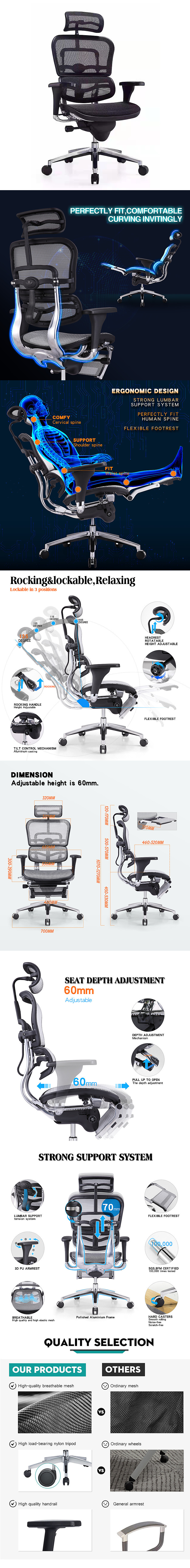 Adjustable Metal Swivel Gaming Chair for Comfortable and Adjustable Seating