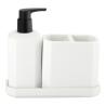 Buy cheap 3Pcs White Polyresin Caddy Bathroom Accessories Set For Home Hotel Bathroom Accessories Hotel Soap Dispenser from wholesalers