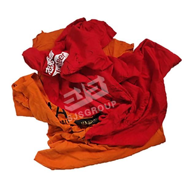 Quality Assorted Color Terry Clothing Rags Industrial Textile Waste Cotton Wiping Cloth T Shirt Rags for sale