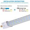 Buy cheap T8 V Shaped 8FT LED Tube Light 65W 270 Degree Single Pin FA8 Base from wholesalers