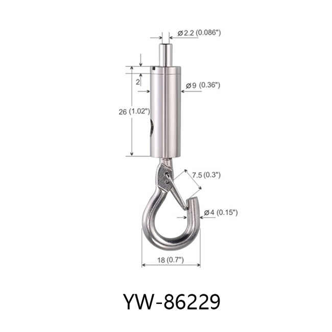 Hook Sign Billboard Brass Adjustable Cable Gripper For Hanging System