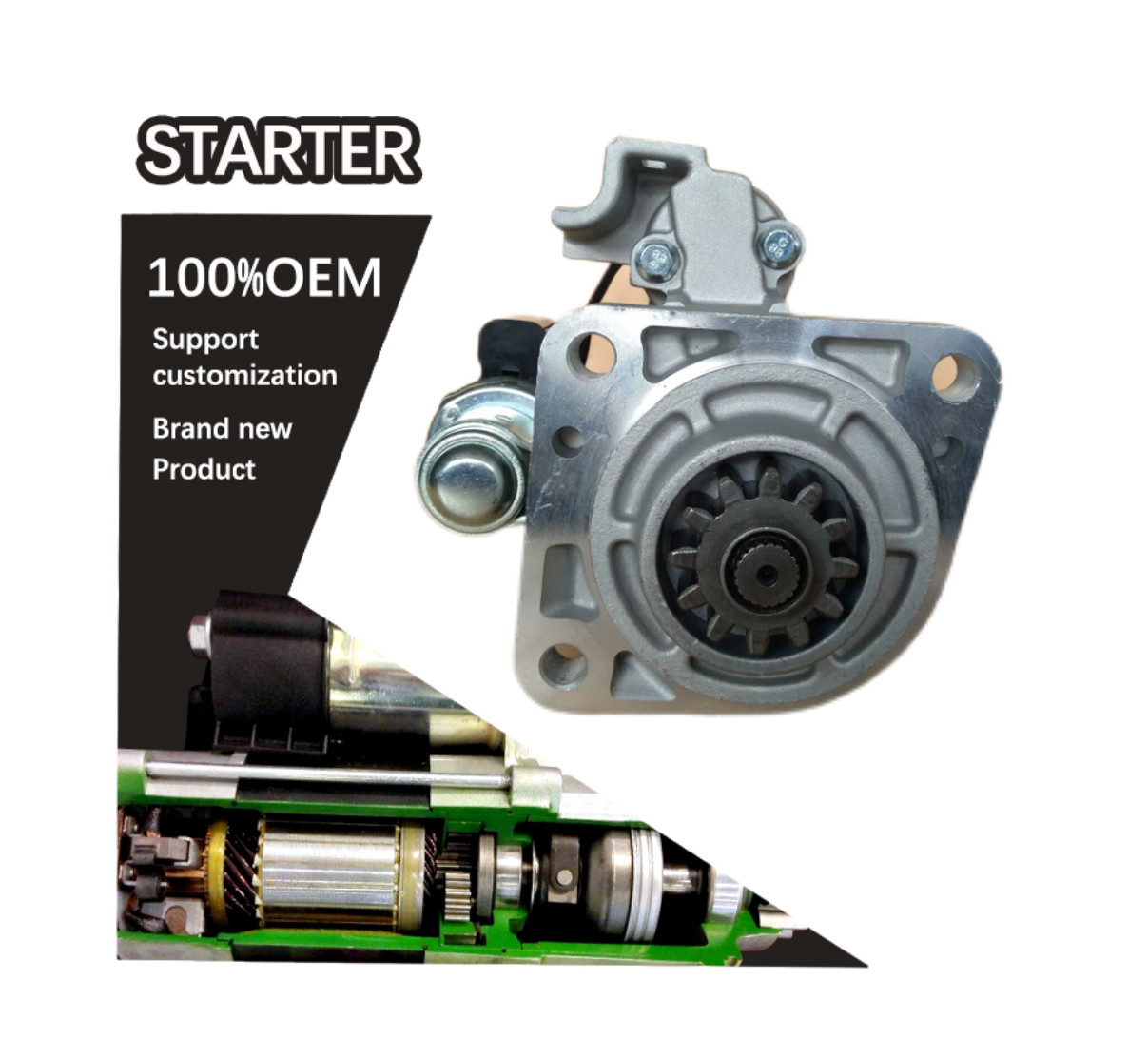 24V 12T CW STARTER MAN ENGINE M009T63271, M9T63271 51.26201-7263 51262017263