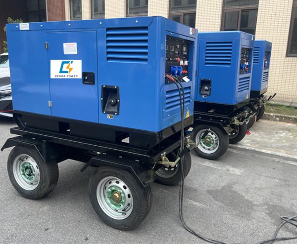 Buy cheap Trailer mounted 20kw AC genset Mig Arc DC 600A Dual welding unit 400 amp diesel engine welders from wholesalers