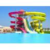 Buy cheap Barrel Sled Fiberglass Water Park Slide 14M 7.5KW For Teenager from wholesalers