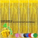 Backdrop For Party Decorations, Foil Fringe Backdrop Curtains, Tinsel Streamers