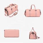 Waterproof Nylon Yoga Gym Bags With Shoe Compartment Sport Bags Custom Logo