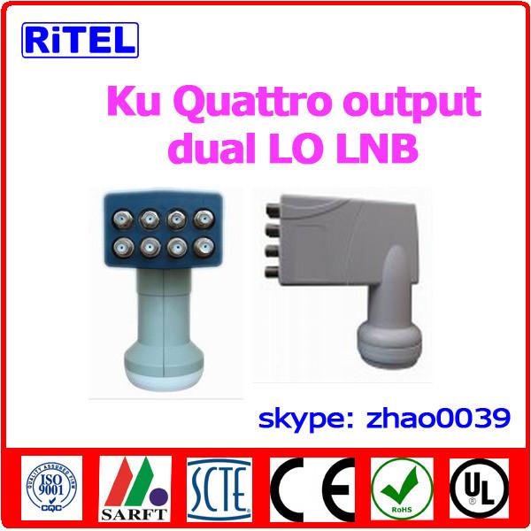 Buy cheap Ku-band 8-port output QUATTRO LNBF, single LO and dual LO available from wholesalers