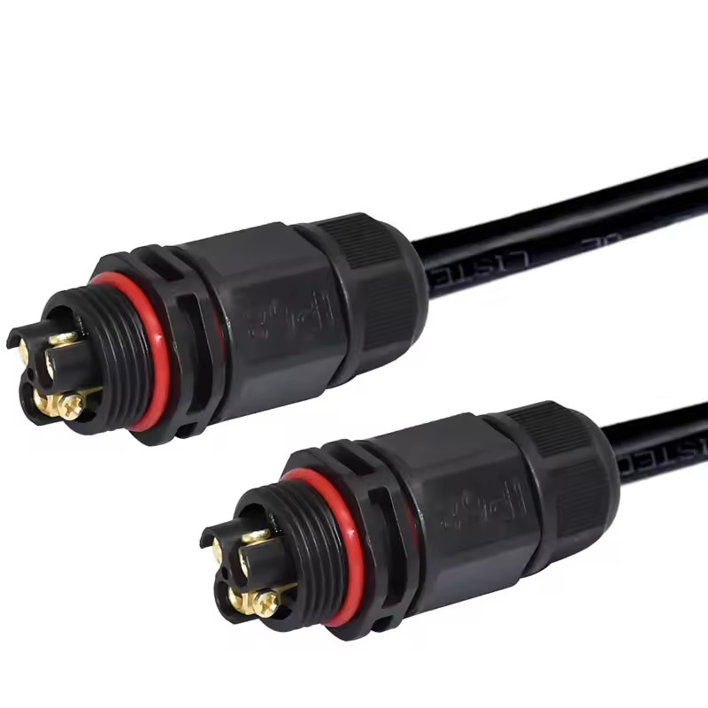 Rigoal M20 T X L Type L20 2 3 4 Pin Plastic Auto Power Outdoor Underwater Solar Industrial LED Waterproof Connector