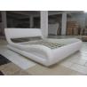 Buy cheap Italian designer upholstered leather bed king,queen size from wholesalers