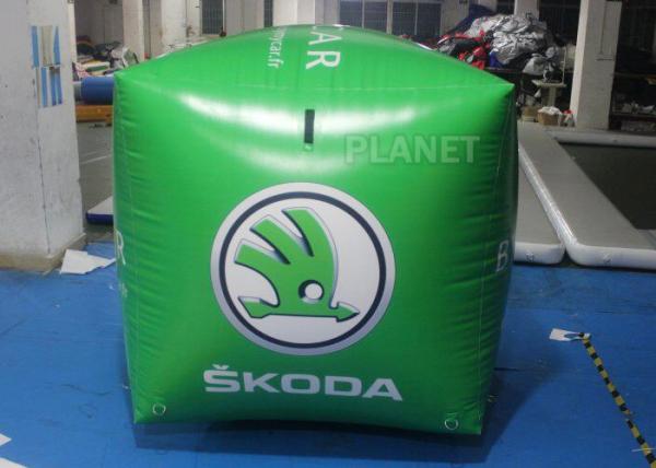 Buy cheap Green Square Shape Inflatable Race Marker Buoys For Swim Event EN71 from wholesalers