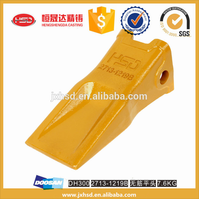 DH300-2713-1219 Alloy Steel Cast Forge Excavator Bucket Teeth