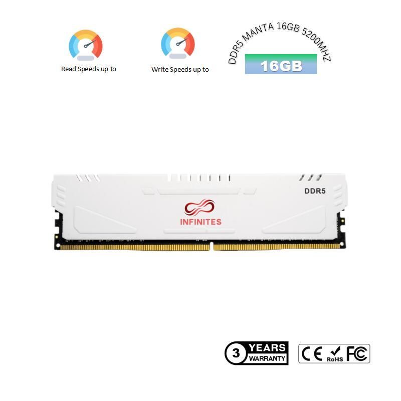 China Factory RAM Memory 5200MHz 5600MHz 6400MHz 16GB/32GB RAM DDR5 16GB DDR5 Manta for Desktop