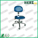Industrial PU Leather ESD Office Chair Adjustable Revolving With Chrome Leg