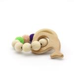 Wooden Baby Teething Toy-Teether Nursing Bracelet Silicone Teething Beads-Food