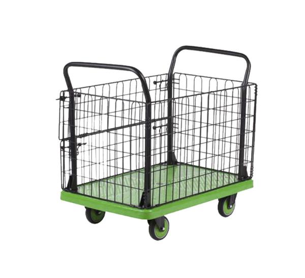 Buy cheap 300kg Double Handrail Foldable Cart Trolley High Guardrail Portable Grocery Cart from wholesalers