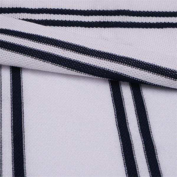 Buy cheap Breathable And Comfortable And Skin-Friendly Striped Knit Fabric For Polo Shirt from wholesalers