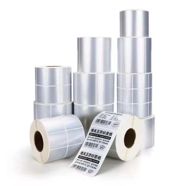 Buy cheap Matte Silver Waterproof PET Self Adhesive Label Sticker For Document Marking from wholesalers