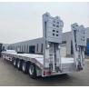 Buy cheap 2/3/4 Axle Gooseneck Detachable Semi Lowbed Trailer , Lowboy Semi Trailer For Sale In Mexico from wholesalers