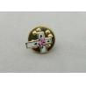 Buy cheap Small Military Brass Material Hard Enamel Pin , 11 mm Offset Printing For Men from wholesalers