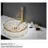 Buy cheap Modern Home Bathroom Glass Counter Top Sink Round Glass Wash Hand Basin from wholesalers