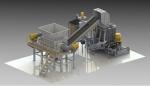 Full Automatic Industrial Waste Shredder Rubber Recycling Machine , Rubber Tire