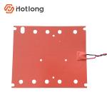 Thin Light Fuel Filter Silicone Rubber Heating Pad With 3M Adhesive