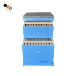 Wood Blue Color 4 Layers Langstroth Bee Hive Pine Wood