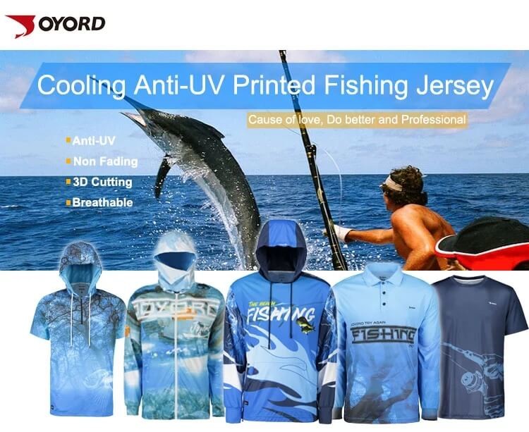 Long Sleeve Custom Fishing Jerseys Lightweighted High Elasticity Keep Warm