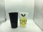Injection Molded PP Plastic Beverage Cups for Milk Tea Juice , Iml Products