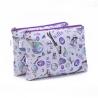 Buy cheap Leisure Flower Printed Nylon Makeup Bag Double Side Lamination For Toiletries from wholesalers