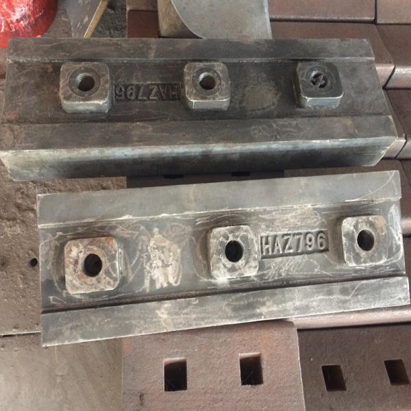 Buy cheap Hazemag APK795 APK 796 Blow bars Impact crusher spare parts High Chrome High maganese steel crusher parts from wholesalers