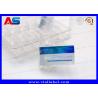 Buy cheap Small Bottle Hcg Adhesive 2ml Vial Label Metallic Blue Color Pharmacy Usage from wholesalers