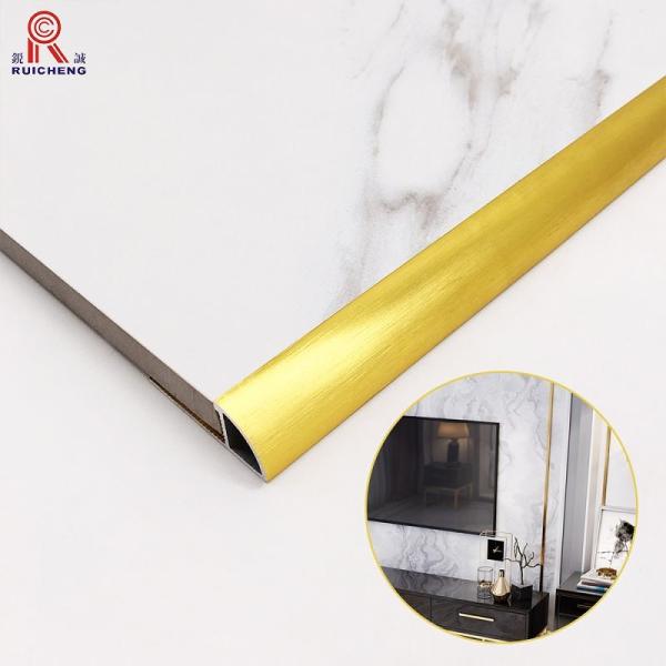 Buy cheap Round Edg Aluminum Tile Trim 0.55mm Thickness Bronze Color Electrophoresis from wholesalers
