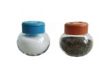 Vinegar Plastic Cap Round Big Belly Glass Spice Jars 54mm