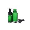 Buy cheap Frosted Green Essential Oil Bottle 30ml 50ml Glass Dropper Bottle Package from wholesalers