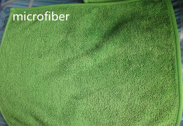 Buy cheap 30*40 Cm 450gsm Microfiber Dust Mop Green Twisted Super Water Absorption Floor Dust Mop from wholesalers