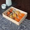 Buy cheap 120*120*36mm Sushi Takeaway Boxes Bakery Pastry Cheese And Charcuterie Box from wholesalers