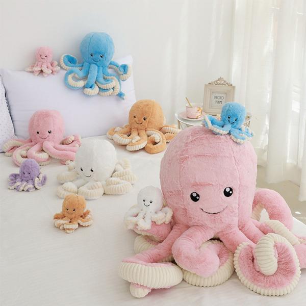 Buy cheap Colorful Cute Plush Dolls Multiple Sizes Octopus Shape Embroidery Eyes As Gift from wholesalers