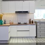 Chengdu Bespoke Customized Apartment Kitchen Furniture PVC Kitchen Cabinets