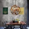 Buy cheap American Retro Industrial pendant light Iron Ball 4*E14 Bulb Loft Creative Home round pendant light(WH-VP-124) from wholesalers