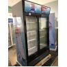 Buy cheap Vertical Double Door Frost Free Display Beverage Cooler / Glass Door Beverage Showcase from wholesalers