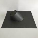 Roof Flashing Black Pellet Stove Pipe Diameter 80mm-350mm Black Powder Coating