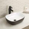 Buy cheap Not Breeding Bacteria Above Counter Bathroom Wash Basin Pink Easy Clean Ceramic Sink from wholesalers