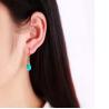 Buy cheap 18K Gold Plated Sterling 925 Silver Turquoise Sculptured Tulip Drop Earring (EZ04925534) from wholesalers