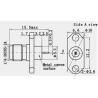 Buy cheap RF Coaxial 40GHz 2.92mm Connector 2 Holes Flange Female Brass from wholesalers