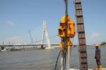 Excavator Sheet Piling Hammer Electric Vibro Hammer For Steel Pipes Driving