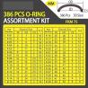 Buy cheap High Durable 386PCS FKM 75A Brown Plumbing O Ring Kit for Automotive Faucet Repair Seals from wholesalers
